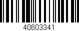 Código de barras (EAN, GTIN, SKU, ISBN): '40603341'
