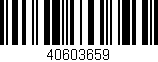 Código de barras (EAN, GTIN, SKU, ISBN): '40603659'