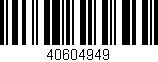 Código de barras (EAN, GTIN, SKU, ISBN): '40604949'