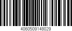 Código de barras (EAN, GTIN, SKU, ISBN): '4060509148029'