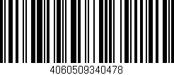 Código de barras (EAN, GTIN, SKU, ISBN): '4060509340478'