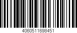Código de barras (EAN, GTIN, SKU, ISBN): '4060511698451'