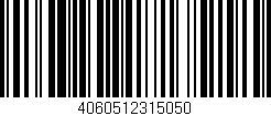 Código de barras (EAN, GTIN, SKU, ISBN): '4060512315050'