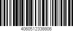 Código de barras (EAN, GTIN, SKU, ISBN): '4060512338806'