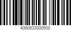 Código de barras (EAN, GTIN, SKU, ISBN): '4060833000550'