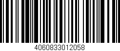 Código de barras (EAN, GTIN, SKU, ISBN): '4060833012058'
