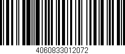 Código de barras (EAN, GTIN, SKU, ISBN): '4060833012072'
