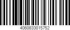 Código de barras (EAN, GTIN, SKU, ISBN): '4060833015752'