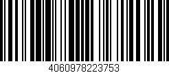 Código de barras (EAN, GTIN, SKU, ISBN): '4060978223753'