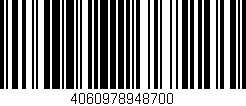 Código de barras (EAN, GTIN, SKU, ISBN): '4060978948700'