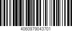 Código de barras (EAN, GTIN, SKU, ISBN): '4060979043701'