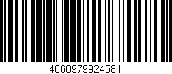 Código de barras (EAN, GTIN, SKU, ISBN): '4060979924581'