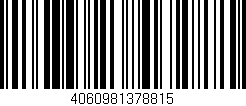 Código de barras (EAN, GTIN, SKU, ISBN): '4060981378815'