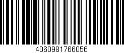 Código de barras (EAN, GTIN, SKU, ISBN): '4060981766056'