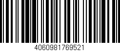 Código de barras (EAN, GTIN, SKU, ISBN): '4060981769521'