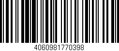 Código de barras (EAN, GTIN, SKU, ISBN): '4060981770398'