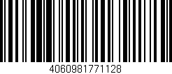 Código de barras (EAN, GTIN, SKU, ISBN): '4060981771128'