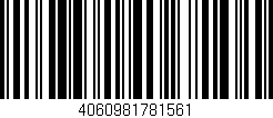 Código de barras (EAN, GTIN, SKU, ISBN): '4060981781561'