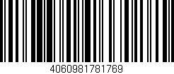 Código de barras (EAN, GTIN, SKU, ISBN): '4060981781769'