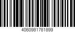 Código de barras (EAN, GTIN, SKU, ISBN): '4060981781899'