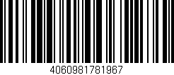 Código de barras (EAN, GTIN, SKU, ISBN): '4060981781967'
