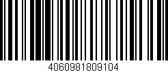 Código de barras (EAN, GTIN, SKU, ISBN): '4060981809104'