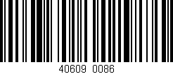 Código de barras (EAN, GTIN, SKU, ISBN): '40609/0086'