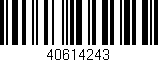 Código de barras (EAN, GTIN, SKU, ISBN): '40614243'