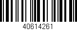 Código de barras (EAN, GTIN, SKU, ISBN): '40614261'