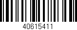 Código de barras (EAN, GTIN, SKU, ISBN): '40615411'