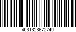 Código de barras (EAN, GTIN, SKU, ISBN): '4061626672749'