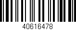 Código de barras (EAN, GTIN, SKU, ISBN): '40616478'