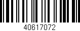 Código de barras (EAN, GTIN, SKU, ISBN): '40617072'