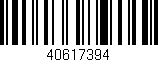 Código de barras (EAN, GTIN, SKU, ISBN): '40617394'