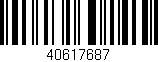 Código de barras (EAN, GTIN, SKU, ISBN): '40617687'