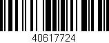 Código de barras (EAN, GTIN, SKU, ISBN): '40617724'