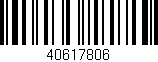 Código de barras (EAN, GTIN, SKU, ISBN): '40617806'