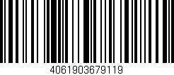 Código de barras (EAN, GTIN, SKU, ISBN): '4061903679119'
