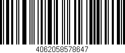 Código de barras (EAN, GTIN, SKU, ISBN): '4062058578647'