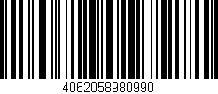 Código de barras (EAN, GTIN, SKU, ISBN): '4062058980990'