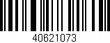 Código de barras (EAN, GTIN, SKU, ISBN): '40621073'