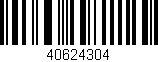 Código de barras (EAN, GTIN, SKU, ISBN): '40624304'