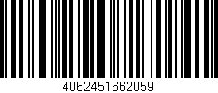 Código de barras (EAN, GTIN, SKU, ISBN): '4062451662059'