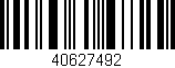 Código de barras (EAN, GTIN, SKU, ISBN): '40627492'