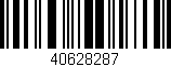 Código de barras (EAN, GTIN, SKU, ISBN): '40628287'
