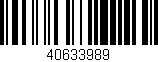 Código de barras (EAN, GTIN, SKU, ISBN): '40633989'