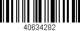 Código de barras (EAN, GTIN, SKU, ISBN): '40634282'