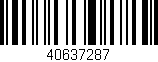 Código de barras (EAN, GTIN, SKU, ISBN): '40637287'