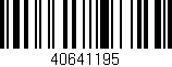 Código de barras (EAN, GTIN, SKU, ISBN): '40641195'