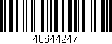 Código de barras (EAN, GTIN, SKU, ISBN): '40644247'